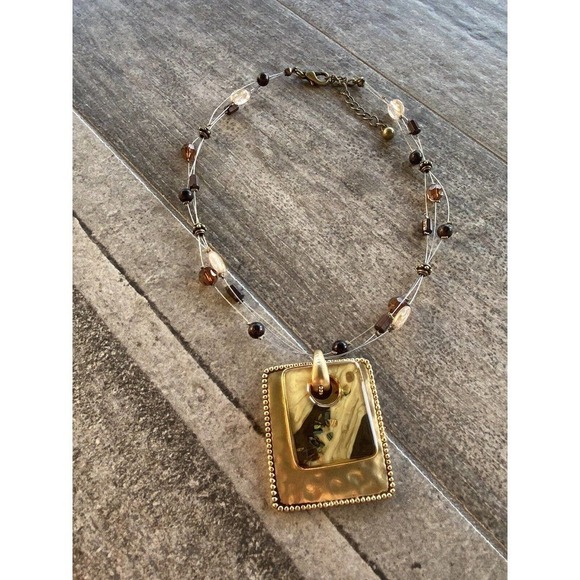 KC Kenneth Cole Fashion Necklace Beaded Statement Collar - Picture 3 of 12